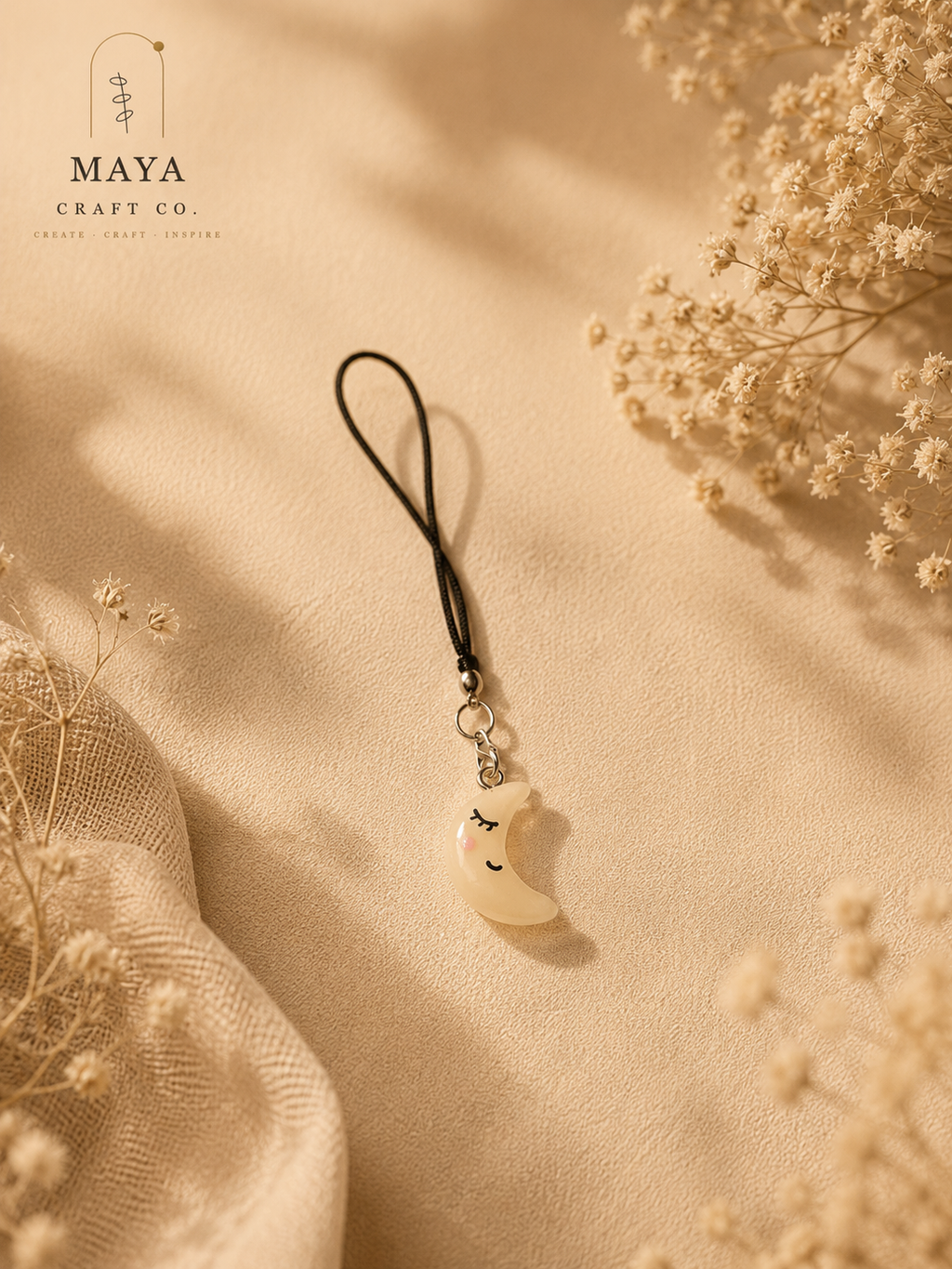 Sleepy Moon Charm