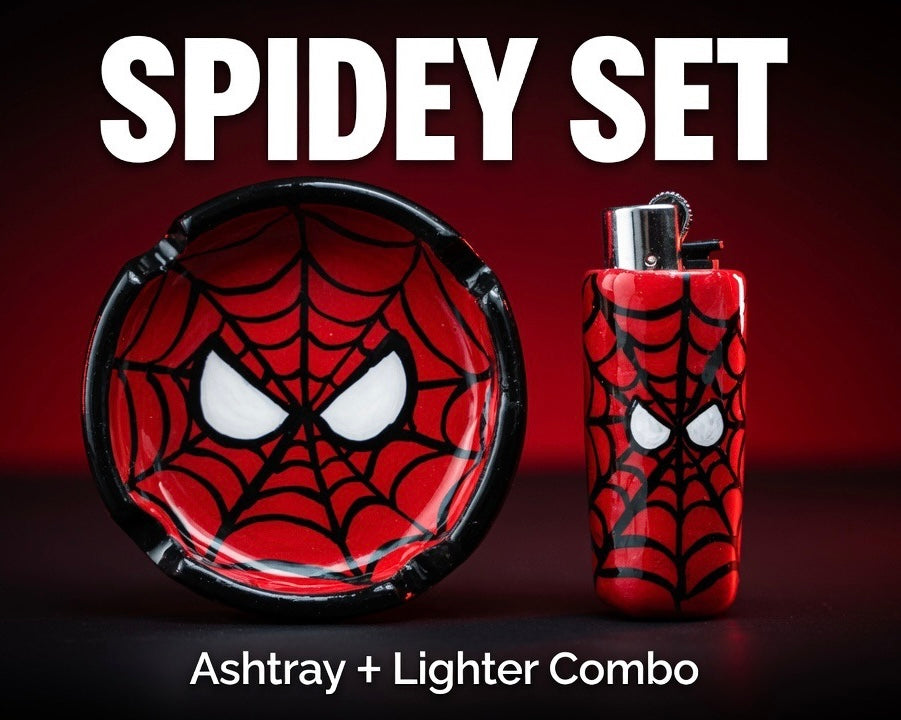 Spidey Duo – Ashtray + Lighter Set