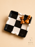 Chessboard Clay Ashtray