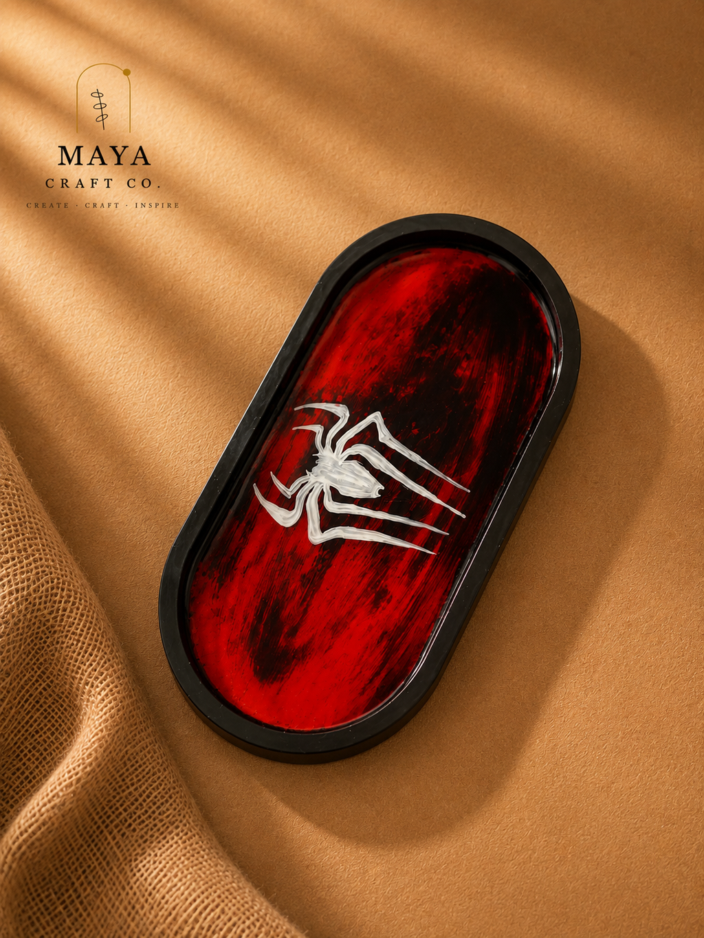 Spider Web Resin Rolling Tray