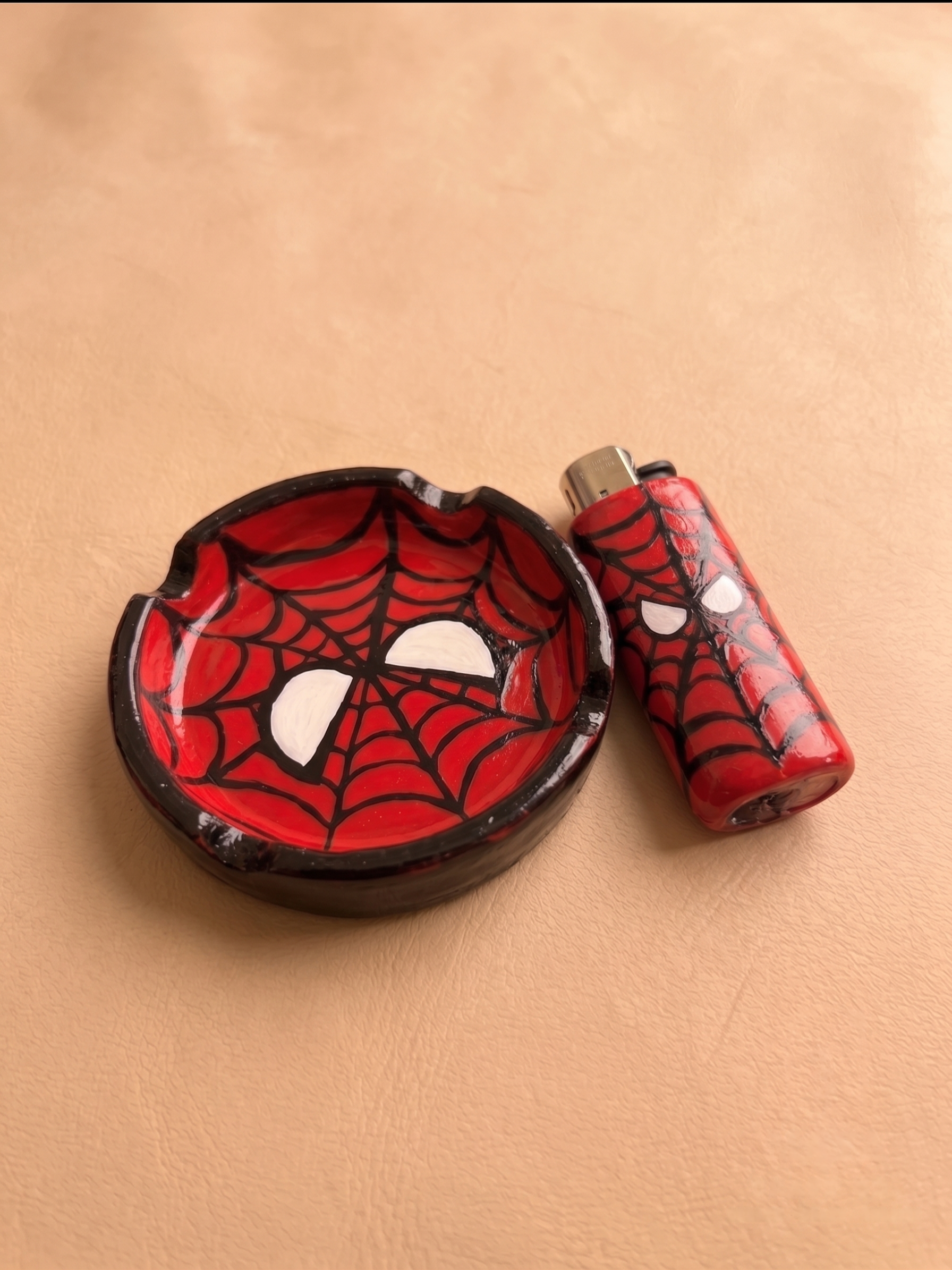 Spidey Duo – Ashtray + Lighter Set