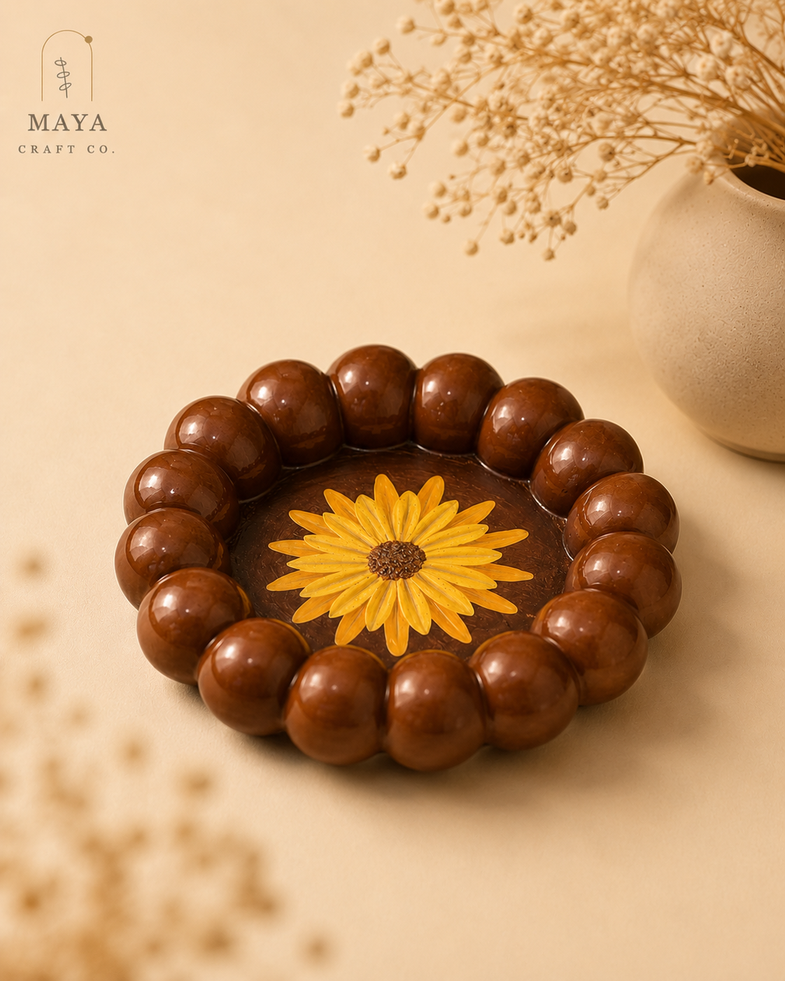 Sunflower Trinket Tray