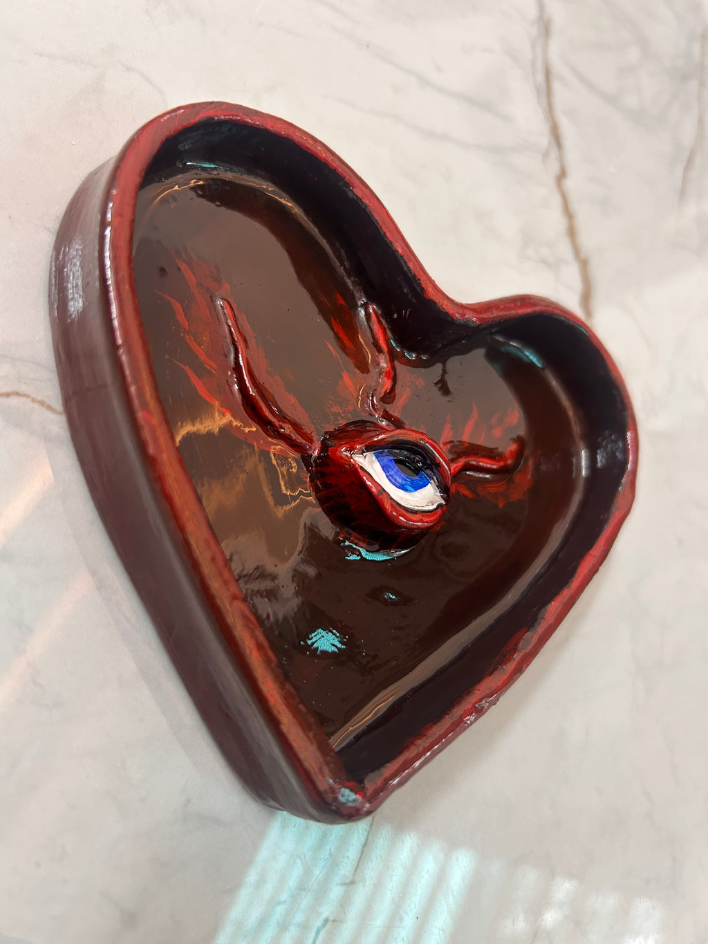 All Seeing Heart” Clay Ashtray