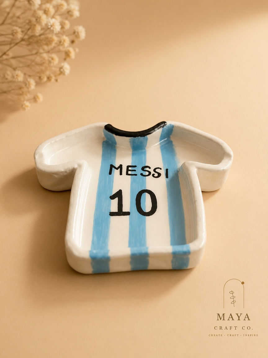 Football Jersey Ashtray - Blue Stripe Edition