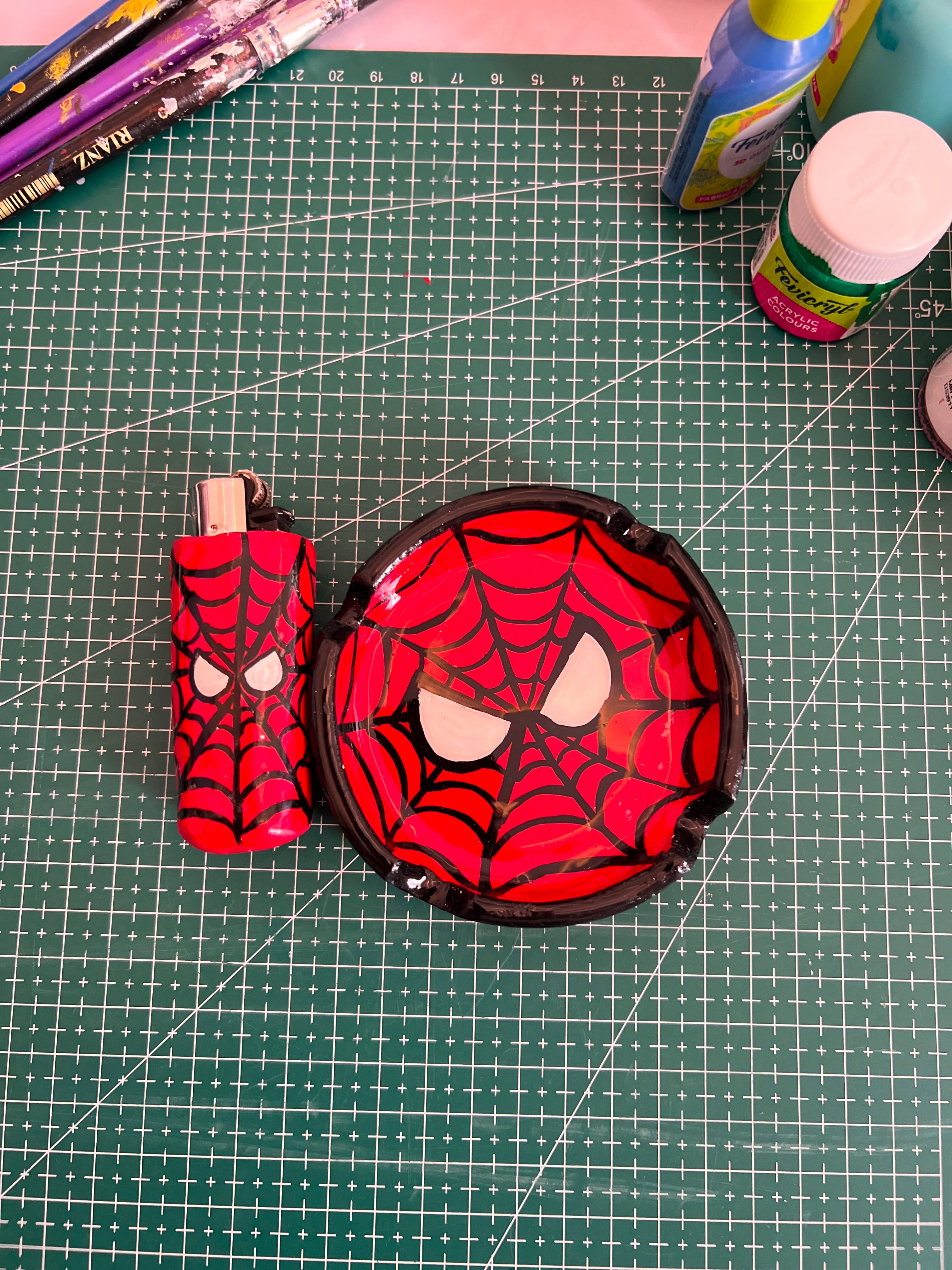 Spidey Duo – Ashtray + Lighter Set