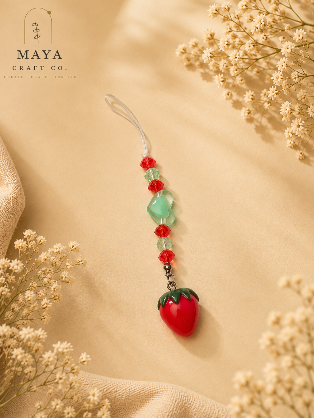 Strawberry Bead Charm