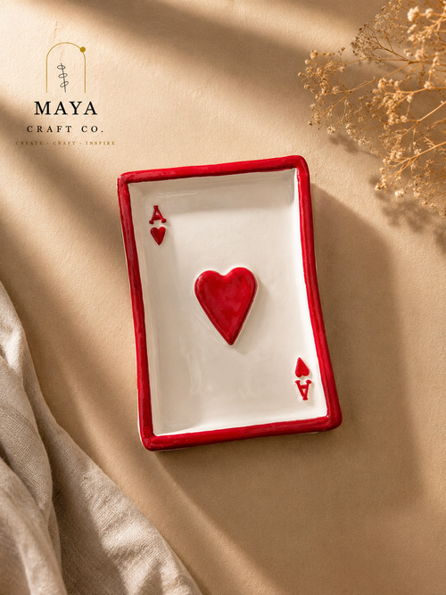 Ace of Hearts Handmade Ashtray