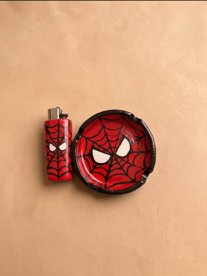 Spidey Duo – Ashtray + Lighter Set