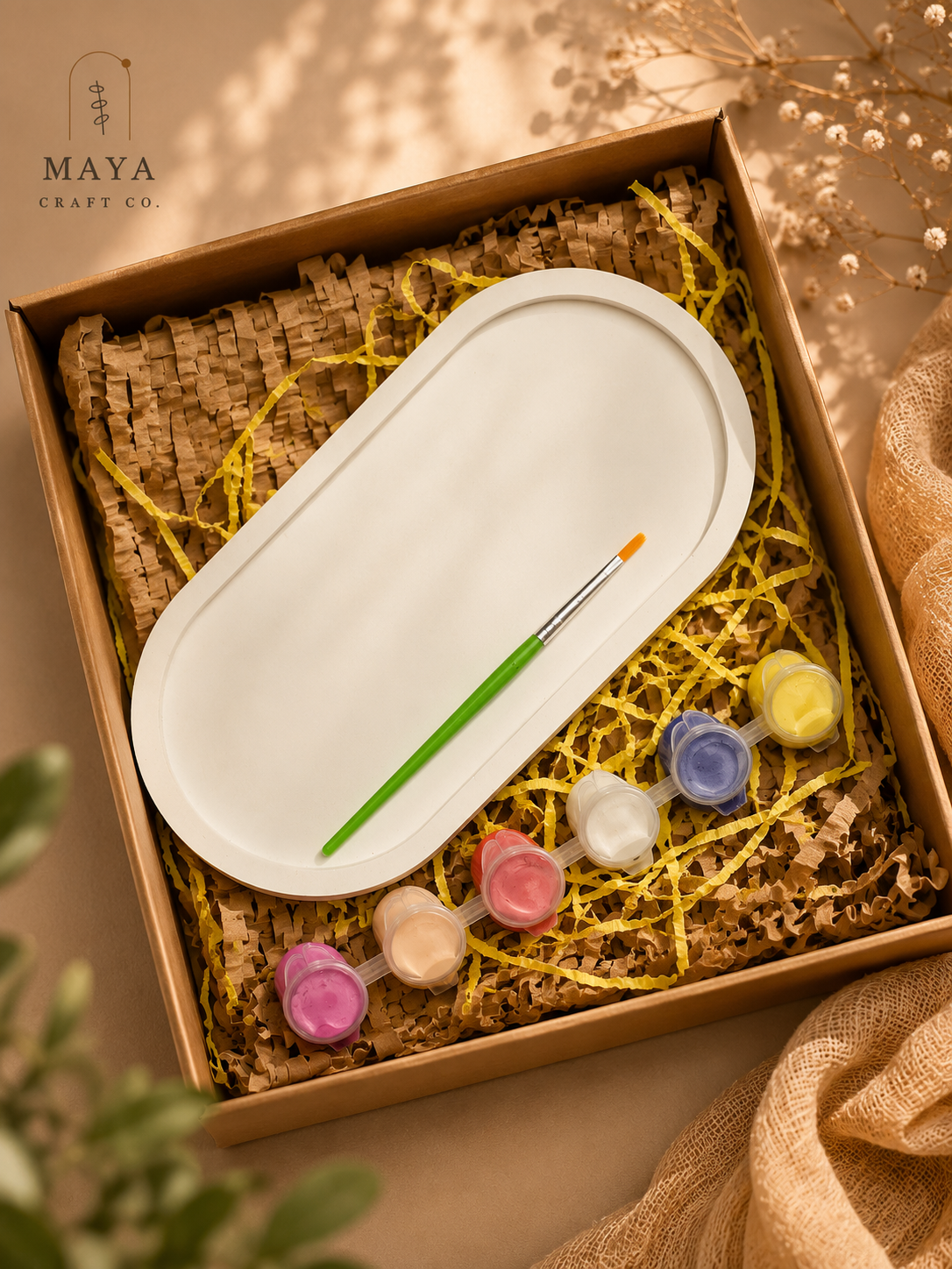 DIY Oval Tray Painting Kit 🎨